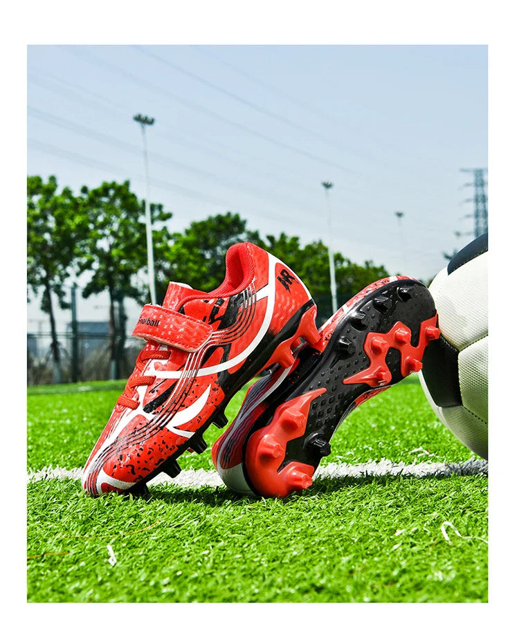 New Men Kids Professional Soccer Shoes Grass Boys Ultralight Football Boots Match Training Shoes Cleats Non-Slip Drop Shipping