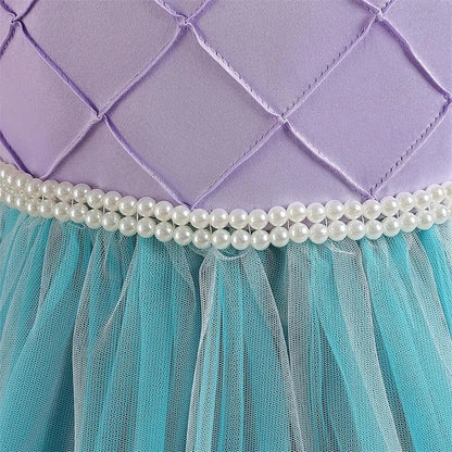 Photography Costume Girls Princess Birthday Party Little Mermaid Ball Gown Girl Ariel Puffy Dress Prom Festival Apparel Vestidos