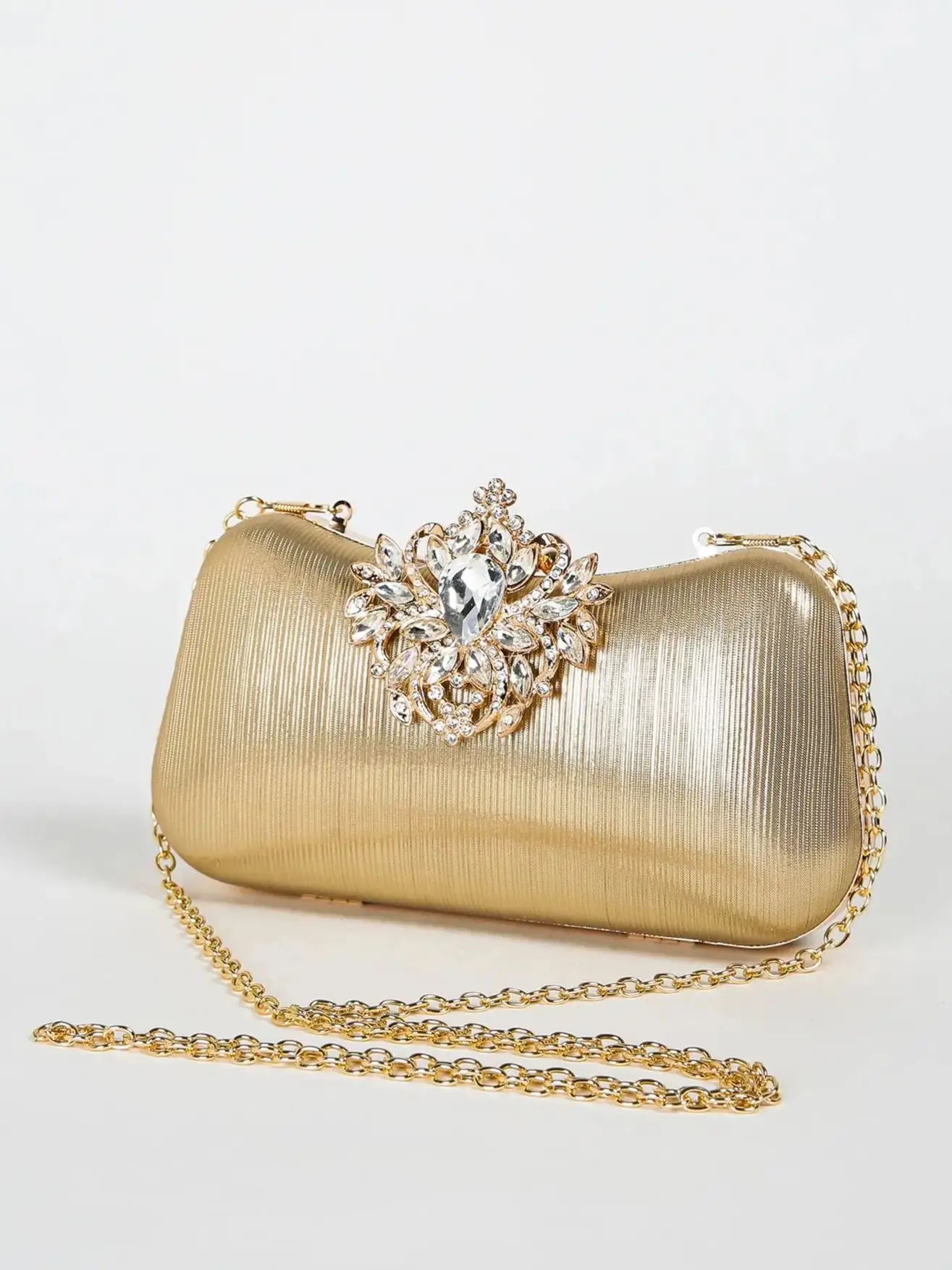 Luxury Rhinestone Evening Bag For Carnaval, Shiny Wedding Dress Purses,  Glamorous,Elegant,Exquisite Small Rhinestone Decor Boxy