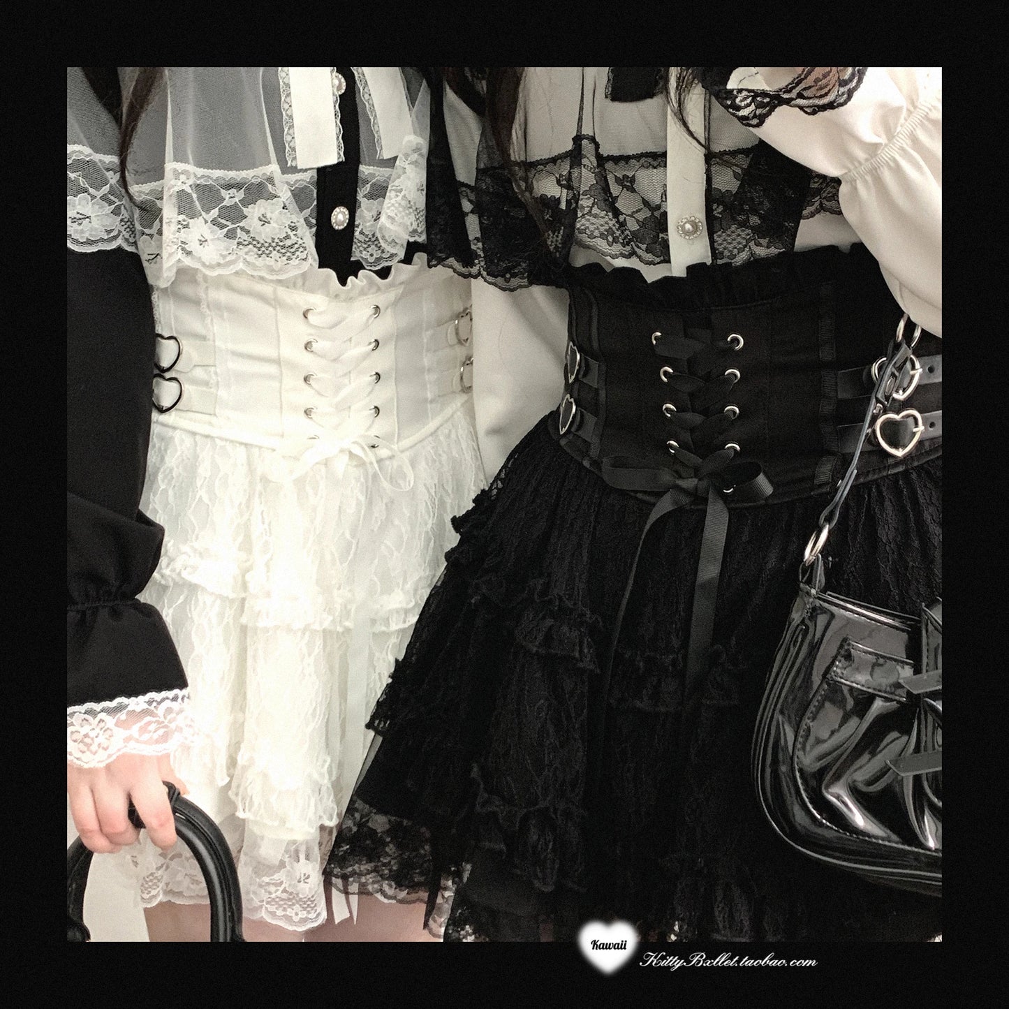 Japanese Original Lolita Lace Ruffle Edge Tied Bow High Waist Mini Skirt Spring Summer New Slim Waist Sweet Girl Y2k Skirt