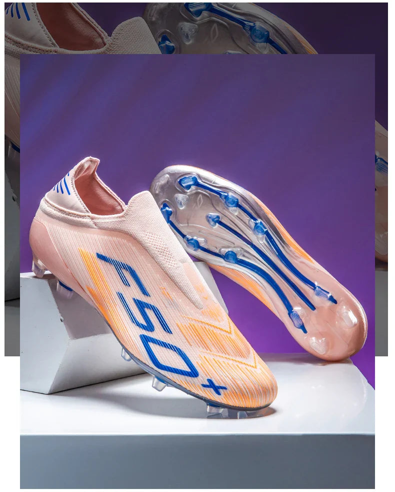 New Men's Soccer Shoes Non Slip Indoor Football Boots Sport Comfortable Grass Cleats Ultralight Fg Turf Futsal Adult Non-Slip