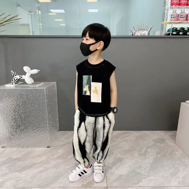 Vest Set Boy´s Clothing Children's From 8 12 Years Shorts Summer Suit Kids Boys Child Boutique 4 Wear Clothes Toddler T-shirt 7