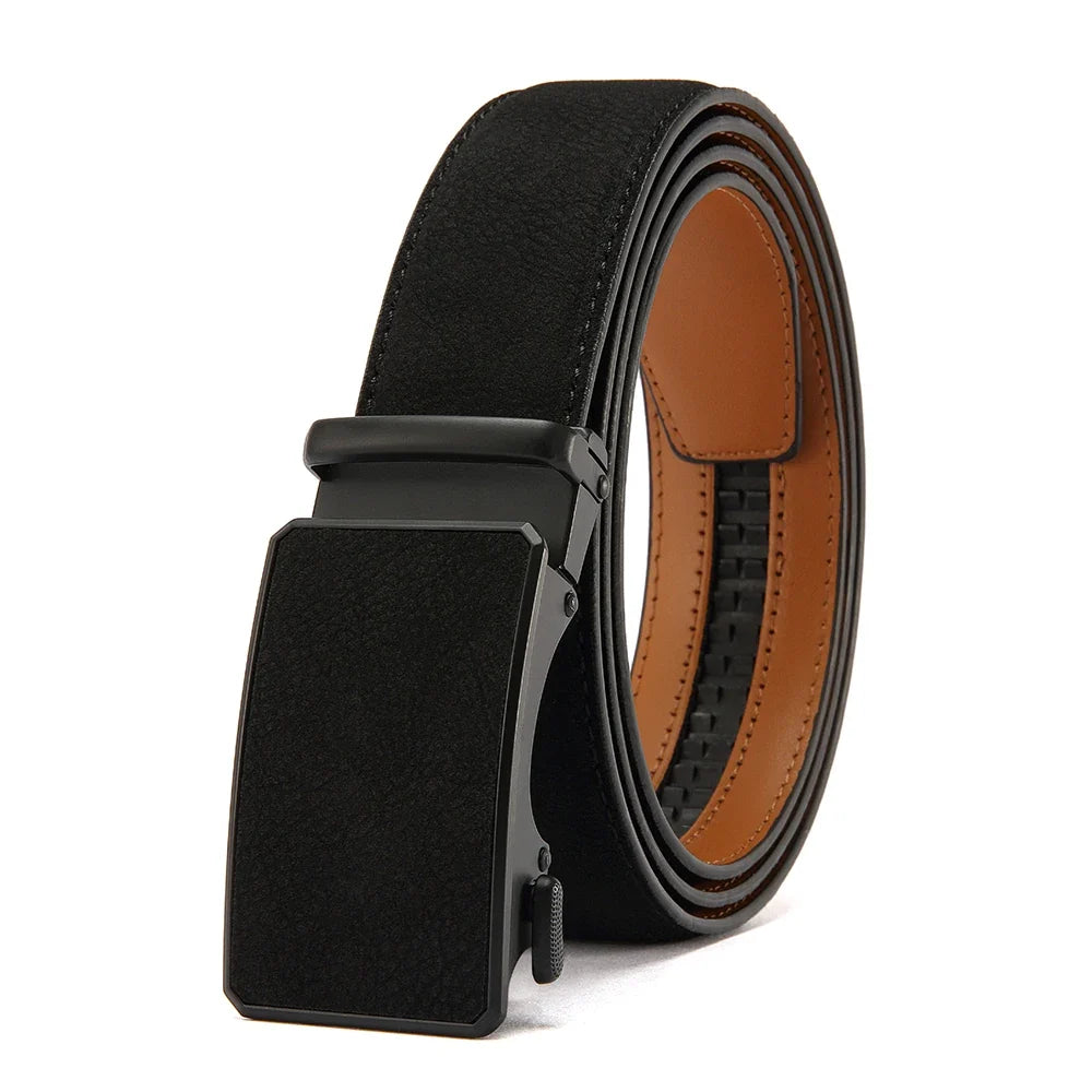 Men Leather Belt Automatic Buckle High Quality Male Leather Strap Luxury Jeans for Men Accessories