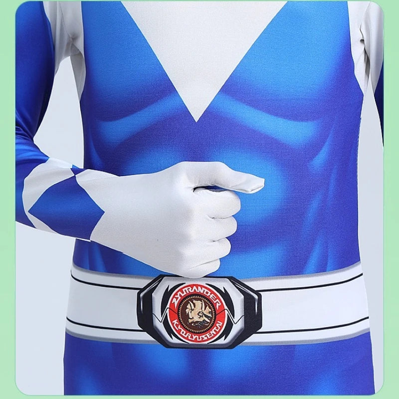 Kids Superhero Cosplay Power Samurai Sentai Shinkenger Rangers Costume Halloween Carnival Birthday Party Jumpsuit Zentai Suit