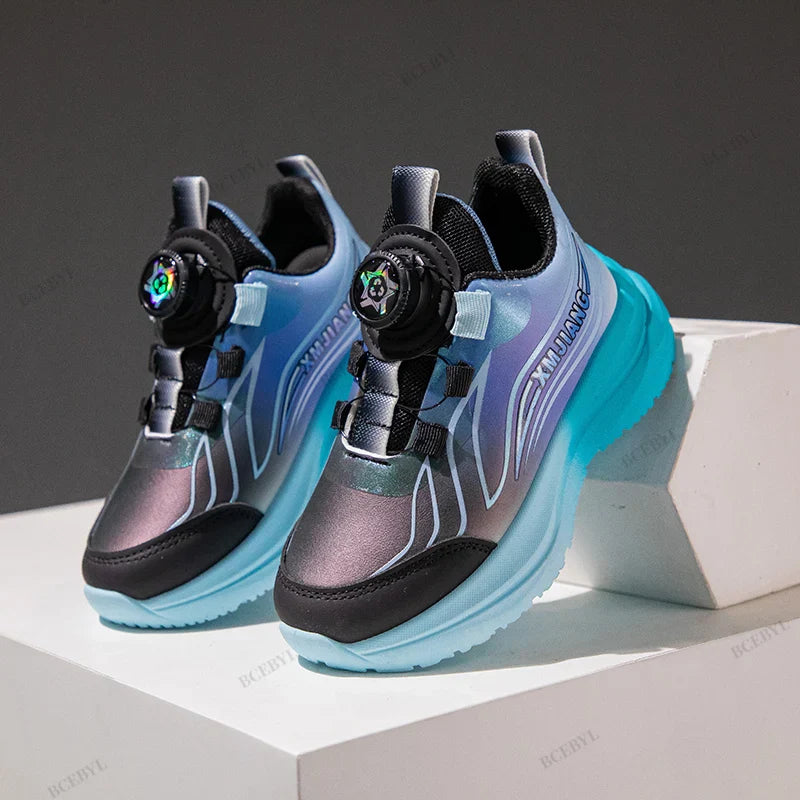 Hot Sale Summer Fashion New Soft Breathable Thick-soled Vulcanized Shoes Boys Kids Sports Basketball/Football Sneakers Size26-37