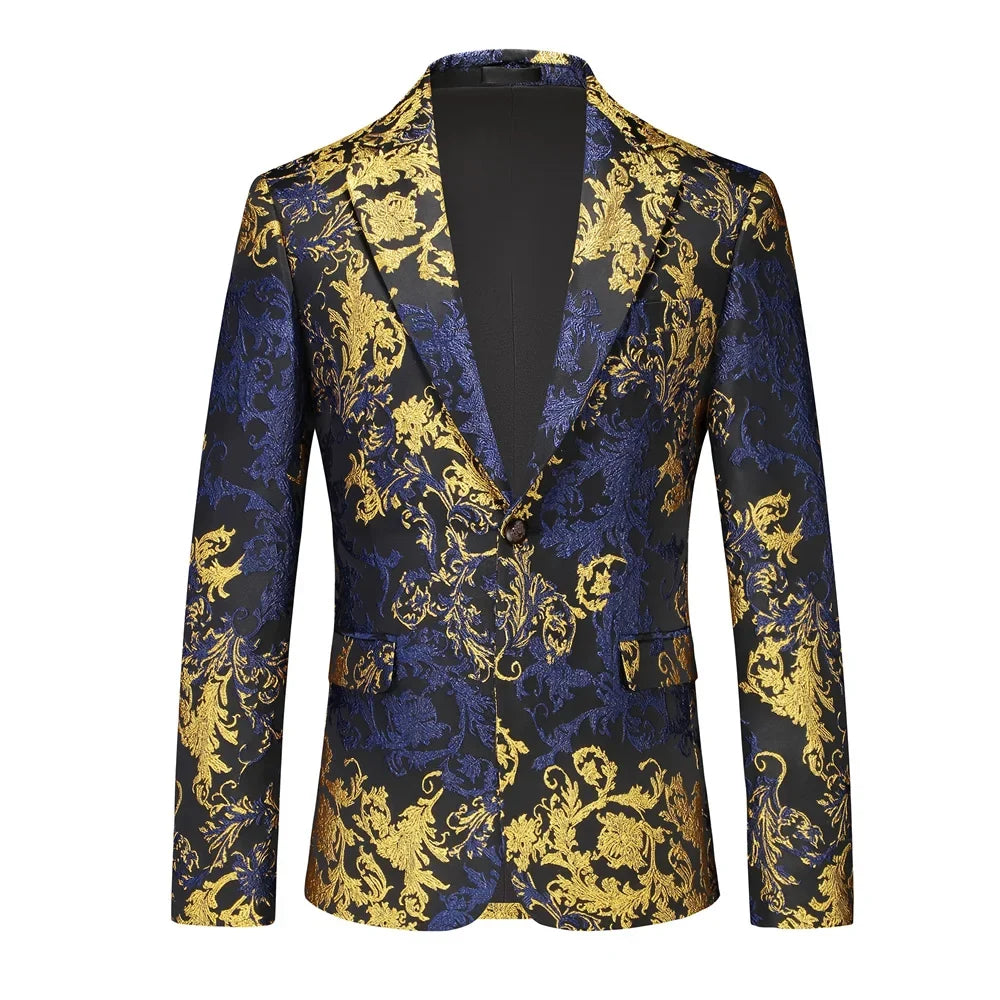 Men's Red Single-Button V-Neck Suit Jacket, Asian Sizing Long Sleeve Coat, Wedding Party Wear Blazers. 2026 New