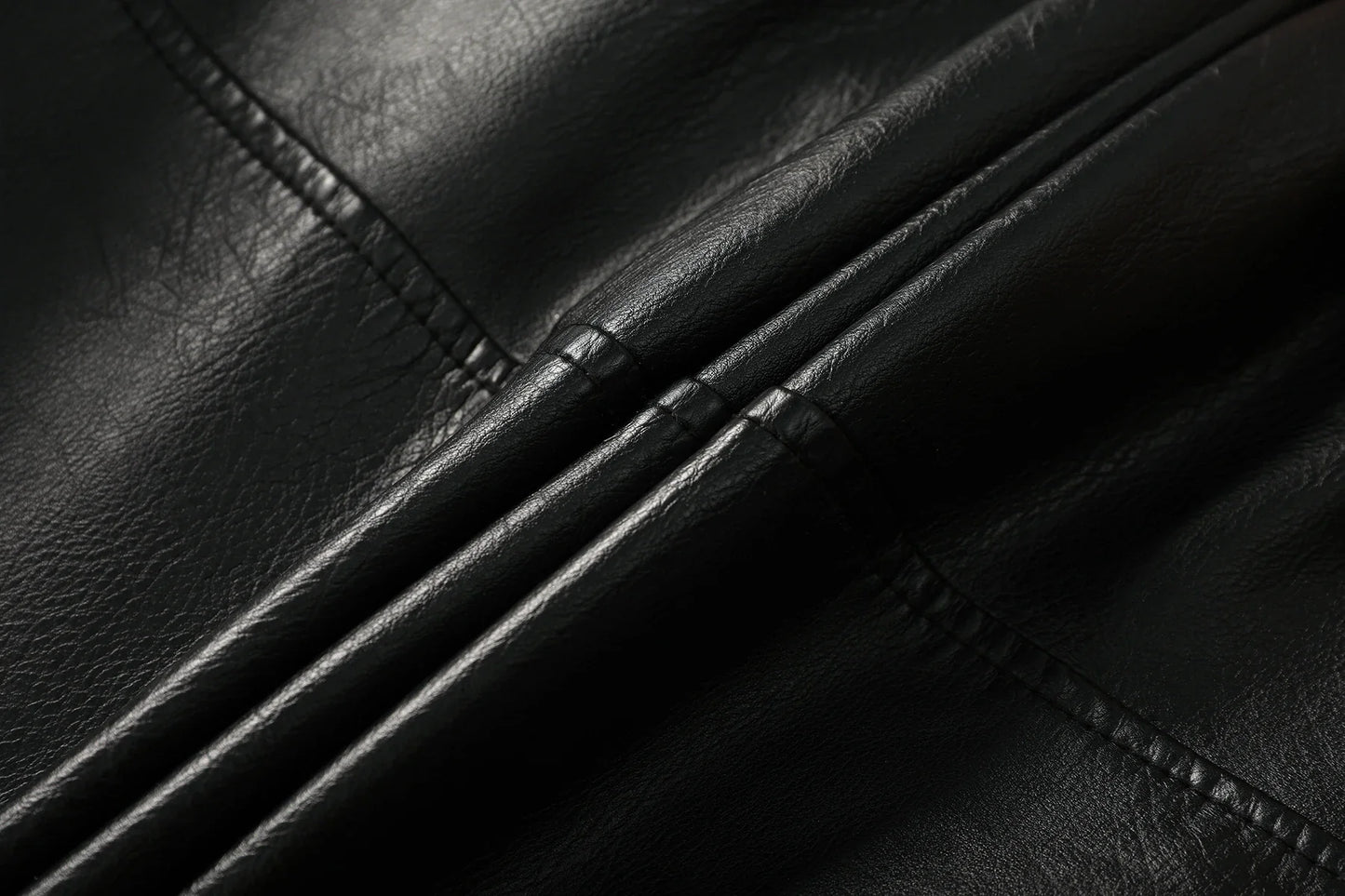 Men's Motorcycle Racing Suit PU Leather Label Color Jacket