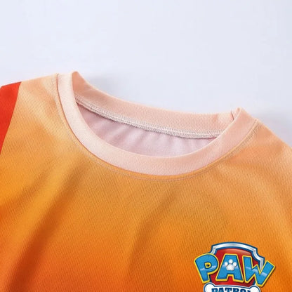 SUMMER Breathable Mesh Children Casual Outfits PAW Patrol Printed Boys Basketball Football Clothes Sets T Shirt Shorts 2pcs New