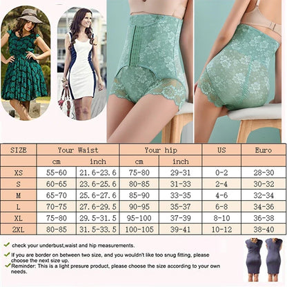 Lace Body Shaper Panties Shapewear Underwear High Waist Tummy Control Body Shaper Underwear Panties Slimming Waist