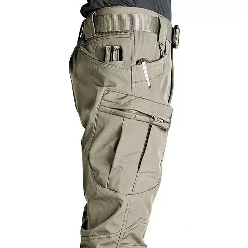 Men's Military Cargo Elastic Camping Hiking Trekking Climbing Outdoor Sports Trousers Spring Autumn Tactical Quick Dry Pants