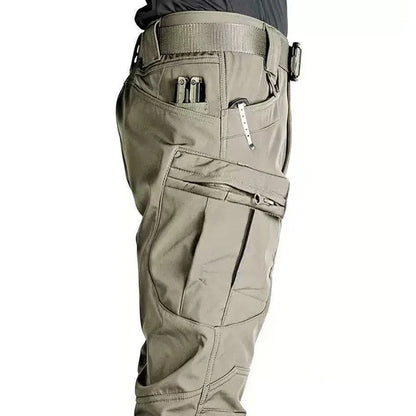 Men's Military Cargo Elastic Camping Hiking Trekking Climbing Outdoor Sports Trousers Spring Autumn Tactical Quick Dry Pants