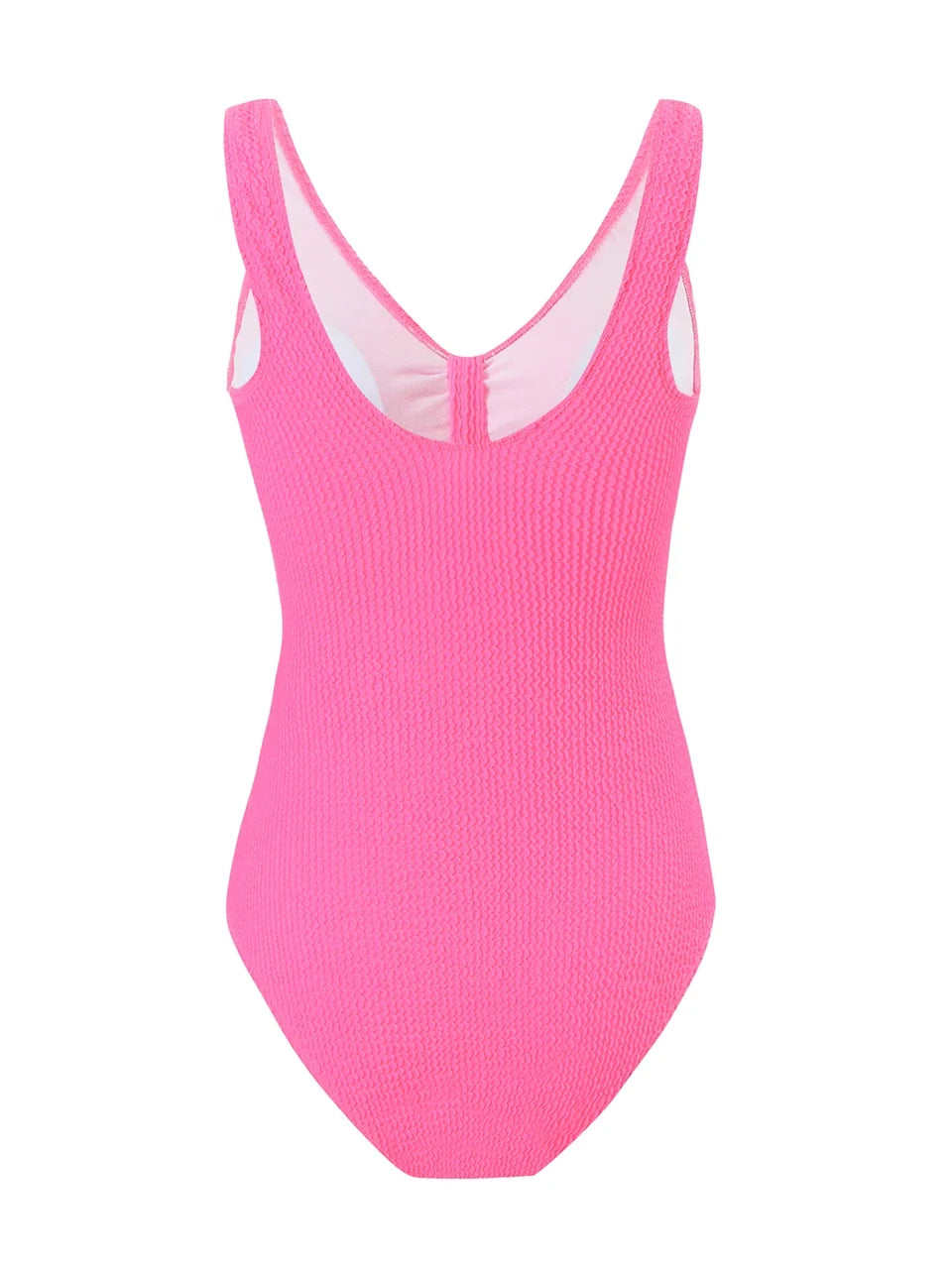Slim V Neck Swimsuit Women 2025 New One Piece Vacation Swimwear Solid Bodysuit Female Bathers Swimming Monokini Summer Beachwear