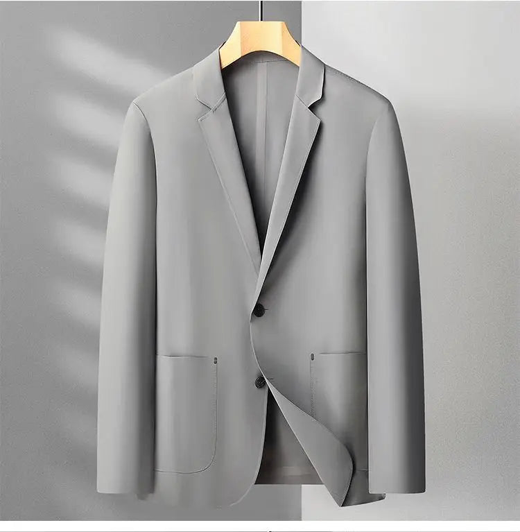 Sunscreen Jacket Blazer - Men's Fashionable Lightweight Business Casual Versatile Casual Cool and Light Thin Elastic Blazer