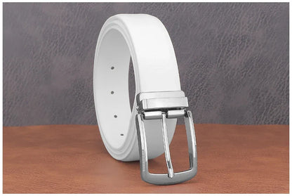 Fashion belts young men pin buckle genuine leather cowhide Waistband high quality white casual jeans ceinture homme B650