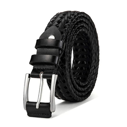 Men's Belt Casual Sports Hollow Woven Waistband Jeans Waistband, Gift for Dad or Boyfriend