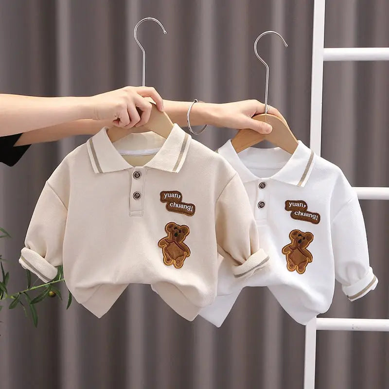 New Autumn Brand Kids Boys T-shirts Kids Spring Clothes Child T-shirt Clothing Costume Long Sleeve Tops Tee 1 2 3 4 5 Years