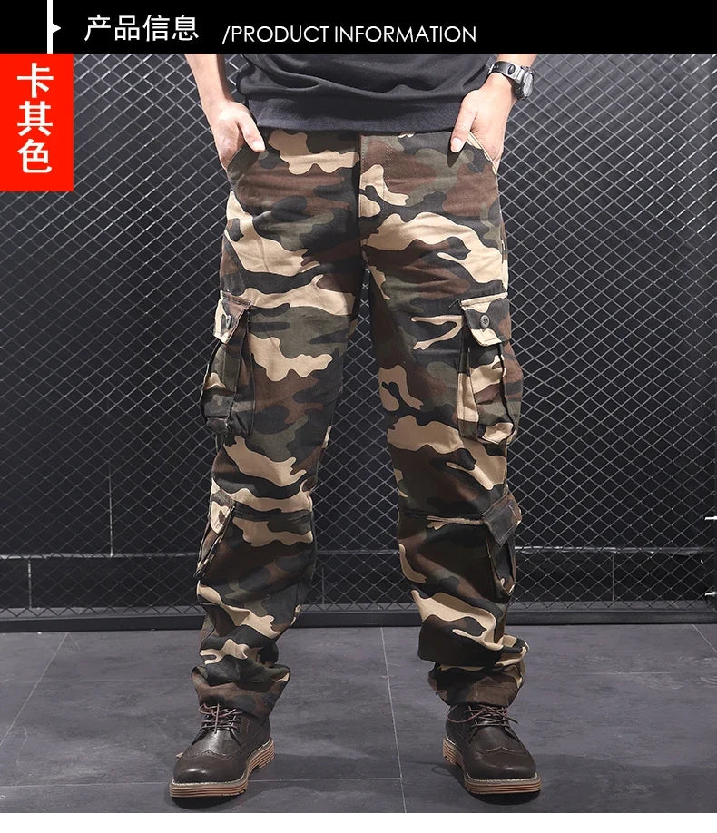 Men's Cargo Pants Men Camouflage Sweatpants Amazon Joggers  Sports Joggers Loose Fit Streetwear Male Hiking Pants