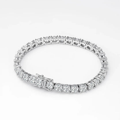 3/4/5mm Moissanite Tennis Bracelet for Women Man S925 Silver Plated 18k Gold Wedding Party Fine Jewelry with certificate