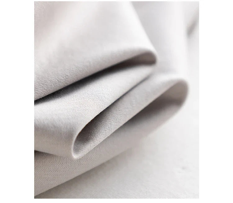 6% Real Silk Cotton Modal Women's T-shirt 2026 Summer Tees Short Sleeve Solid Tee Shirts V-neck Casual Woman Basic T shirt Tops