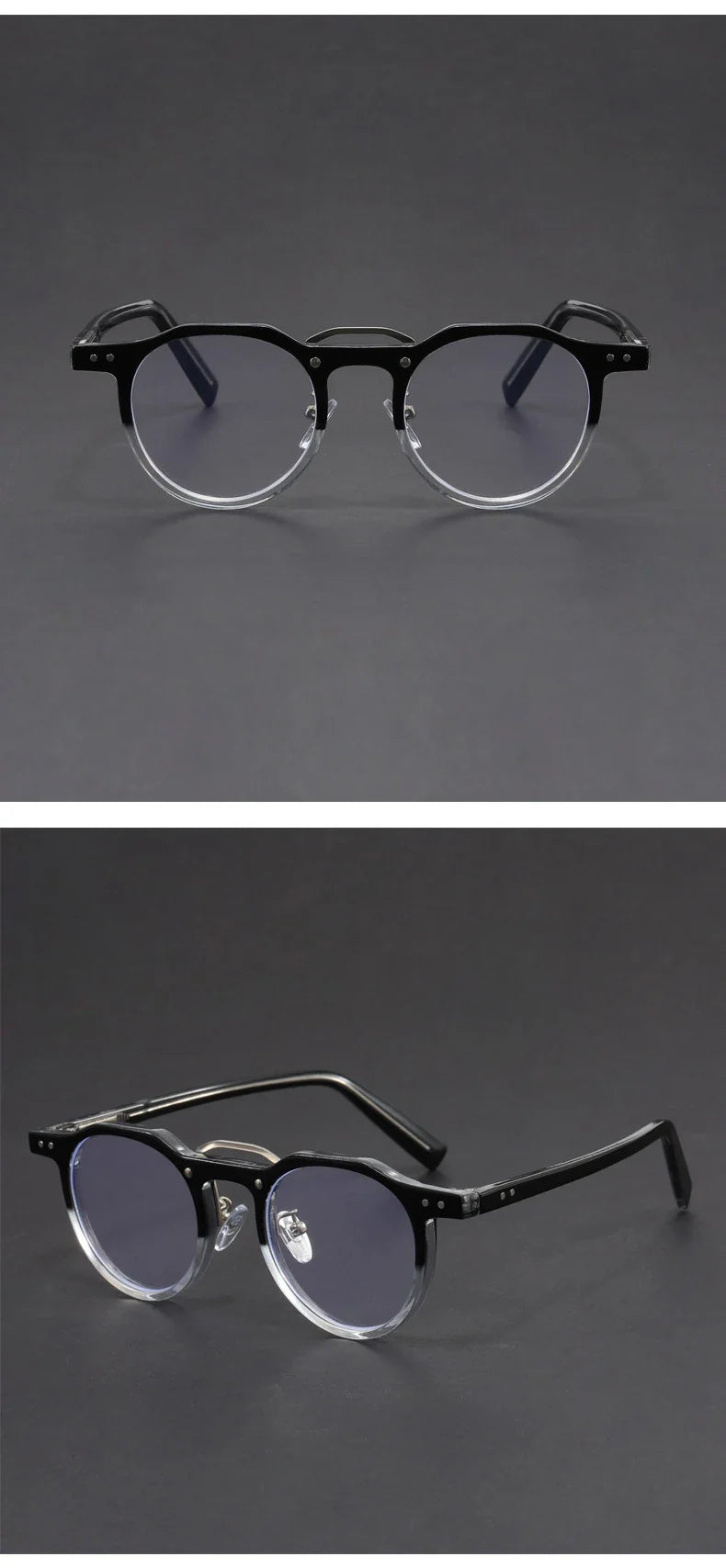 Personalized Retro Fashion New Design Men's Anti-blue Light Glasses Reading Glasses Can Be Customized Prescription 1028