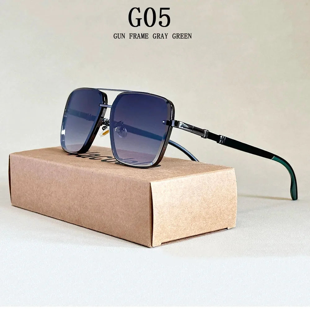 2023 Luxe Square Sunglasses For Men Vintage UV400 Sunglasses Women Trendy Fashion Sun Glasses Retro Gafas De Sol Hombre Lunette
