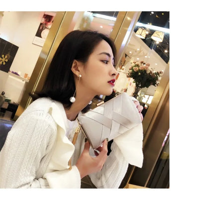 Silky Satin Tassel Banquet Bag, Women Elegant Chain Evening Clutch, Cheongsam Fashion Handbag