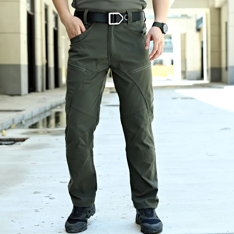 Tactical Pants Men's Training Pants Multi-Pocket Cargo Pants Waterproof Quick Dry Man Trousers Outdoor Fishing Jogger Pant Male