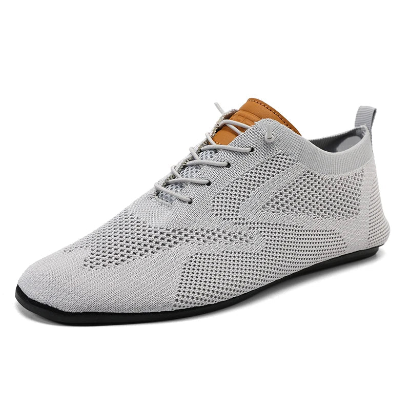 Summer Men Shoes Mesh Flat Outdoor High Quality Walking Shoes Comfortable Lace Up Breathable Non Slip Casual Man Shoe