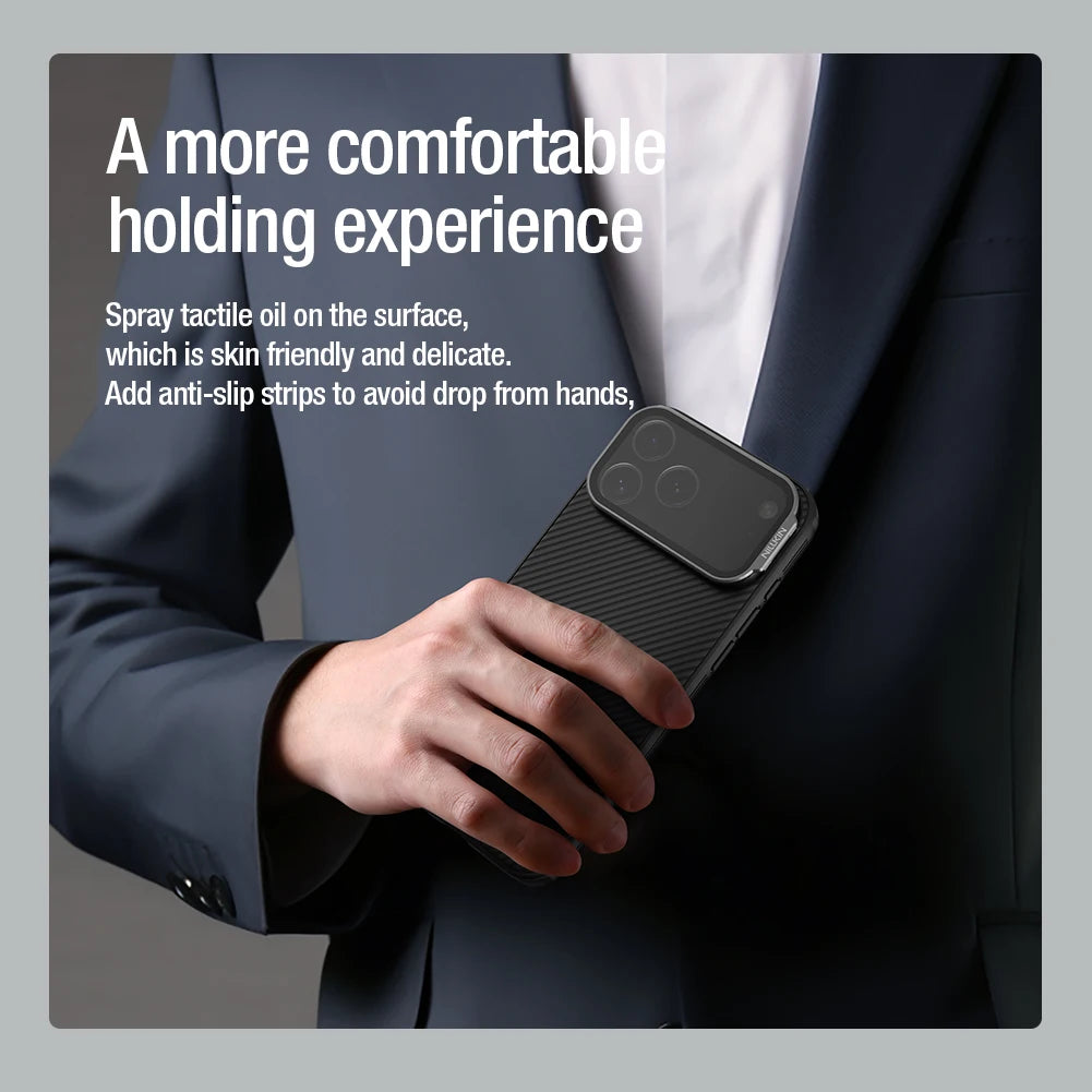 iPhone 17 Pro Max / 17 Pro Case CamShield Prop Camera Cover Transparent Stand Protection Back Cover Phone Case