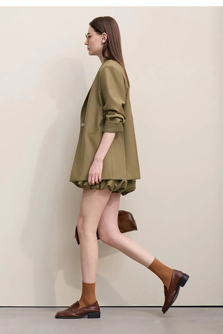 Women's Jackets 2026 Autumn New V-neck Vest Bud Shorts Separate Blazer Women's Fashionable Versatile Top Female 12641056