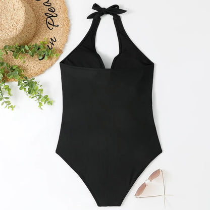 Summer Sexy One Piece Large Size Swimwear Push Up Women Plus Size Swimsuit Closed Bodysuit Female Bathing Suit Pool Beachwear