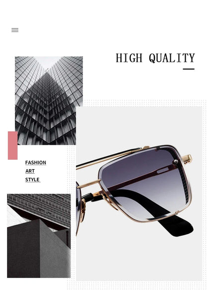 Square Punk Sunglasses For Men Vintage Steampunk Sunglasses Women Trendy Retro Luxe Fashion Glasses Gafas De Sol Hombre Oculos