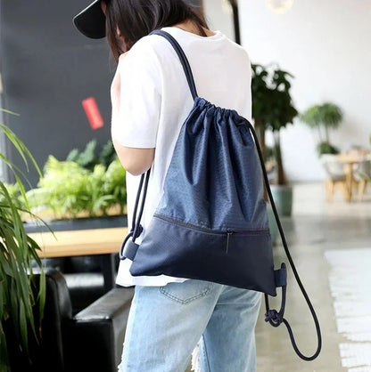 Sport 5 Color Drawstring Pocket Simple Backpack Men's and Women's Fitness Backpack Lightweight Basketball Bag Oxford Zipper Bags