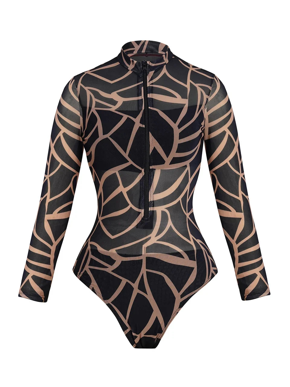 One Piece Sun Protection Swimwear 2026 Women Long Sleeved Print Swimsuit Female Sports Bathers Swimming Bodysuit Beach купальник