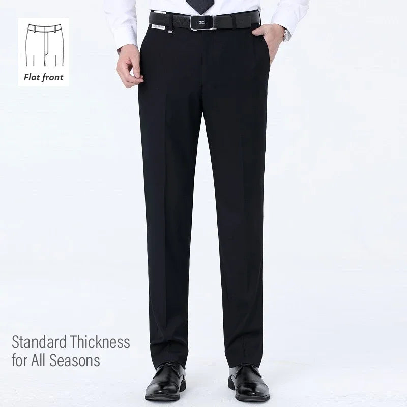 Top-Quality Men's Woolen Trousers - Traf Suit Pants,Business Formal,Trousers for Men, Man Pants, Naples Wool Dress Pants for Men