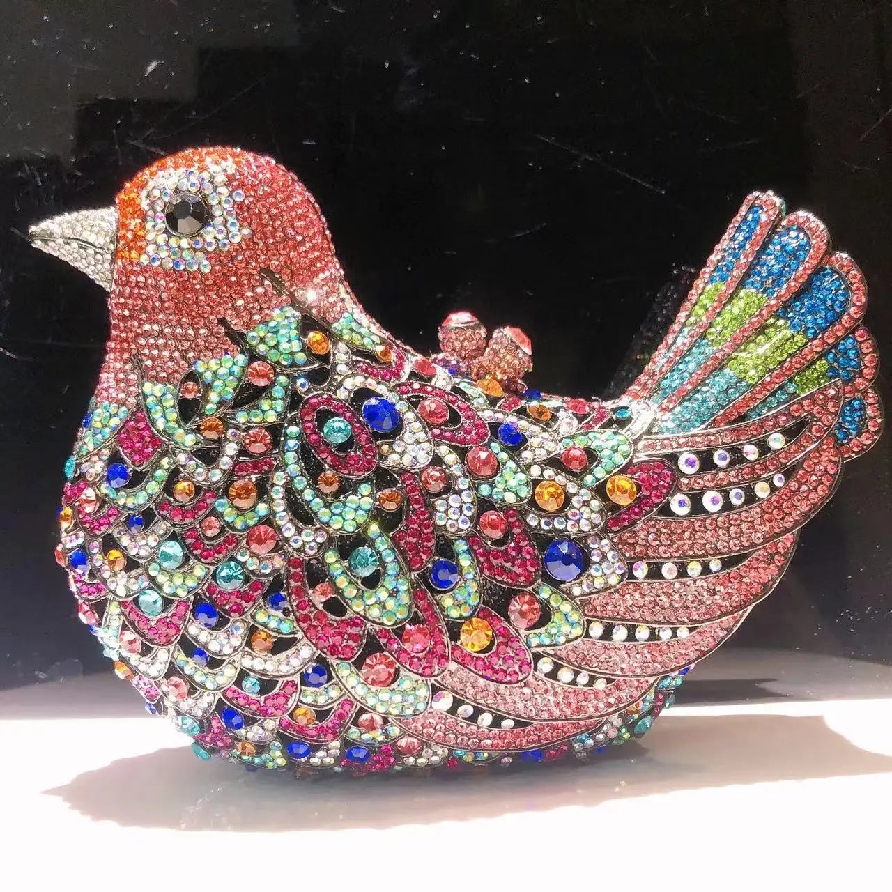 Birds Doves Animals Diamond Bags Rhinestone Dinner Bags Banquet Crystal Clutch Purse Luxury Designer Handbags Unique Party Bags