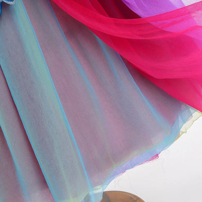 2025 Purim Festival Suspender Rainbow Dress For Girl Candy Lollipop Costume Party Gift Candy Dress + Lollipop Accessories Suit