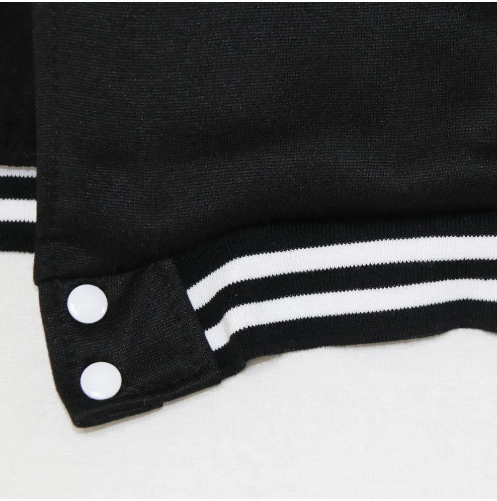 New Supernatural Print Baseball Jacket Women Men Casual Loose Jacket Autumn Winter Sweatshirt Long Sleeve Jersey Tops