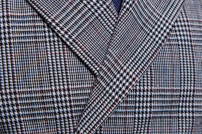 New Men's Checkered Vest, Male Casual Business Suit Vest, Plus Size British-Style  Four Seasons Double Breasted Slim Fit Vest