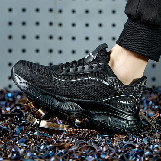 New men's safety shoes, anti smash and anti stab work shoes, men's indestructible safety boots, insulated shoes