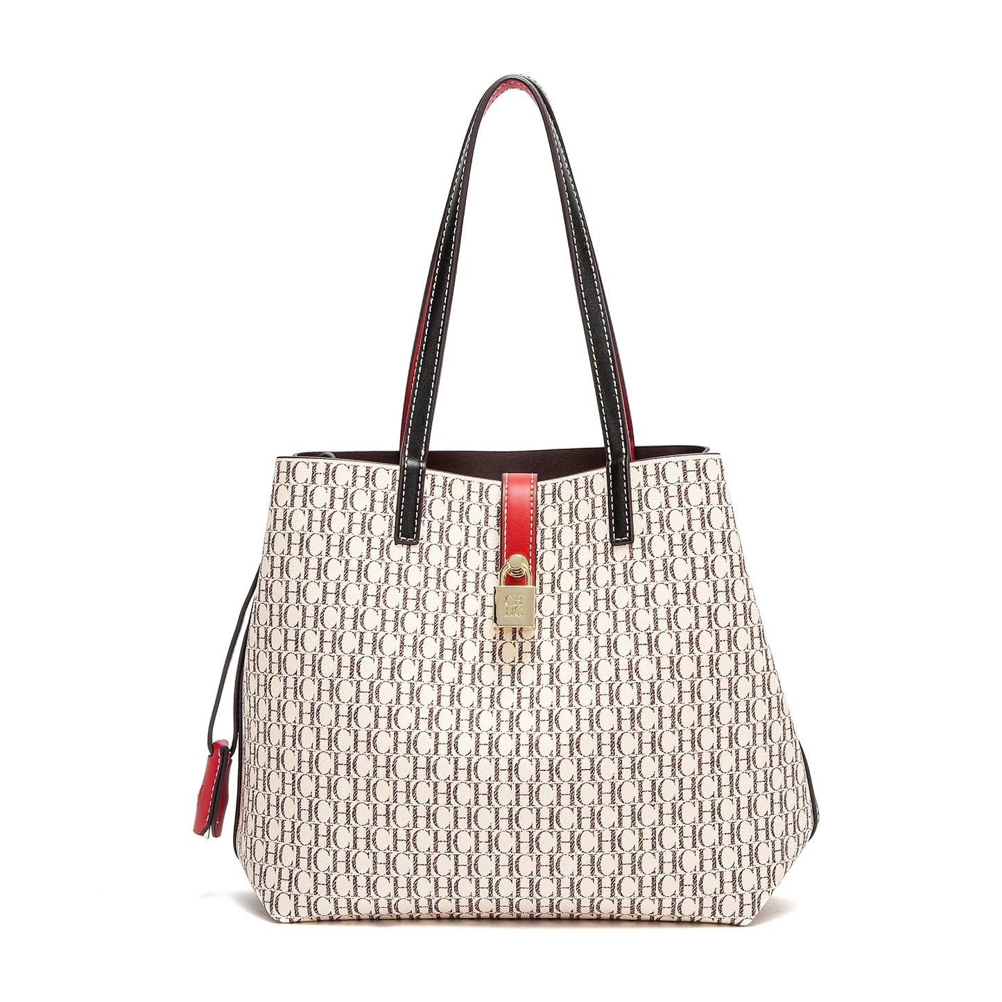 Tote Bag Spring Large Capacity Handbag Simple Beige 27x12x22cm