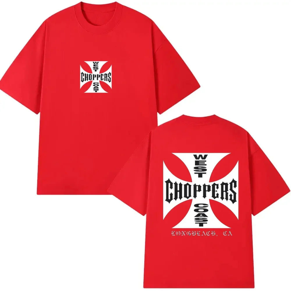 Summer Fashion T Shirt Women Men Cotton West Coast Choppers Print T-Shirt Casual Short Sleeve O-Neck Tshirt Vintage Clothing Tee