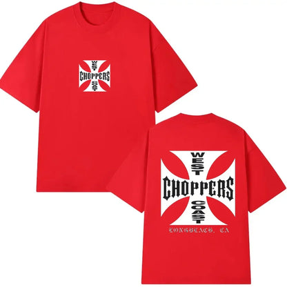 Summer Fashion T Shirt Women Men Cotton West Coast Choppers Print T-Shirt Casual Short Sleeve O-Neck Tshirt Vintage Clothing Tee