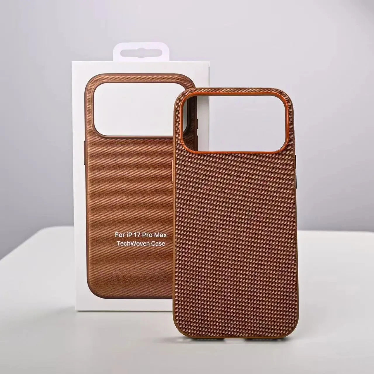 Official 1:1 High Quality Technology Woven Case for IPhone 17 Pro Max for Magsafe Wireless Charging Protect Cover Animation Case