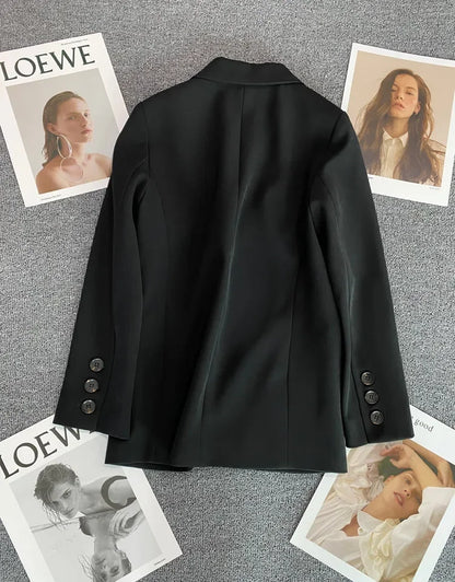 Elegant Office Lady Blazers for Women 2025 Fashion Long Sleeve Single Button Blazer Coats Female Top Suit Jackets Outerwears