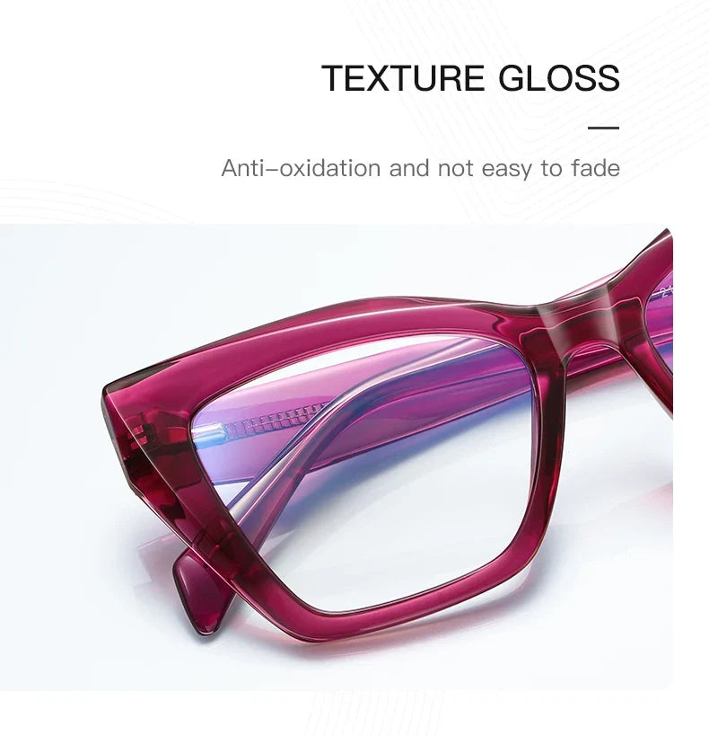 Fashion Personalized Glasses Anti-blue Light Cat Eye Reading Glasses Can Be Customized Prescription Ladies Eyeglasses 2167