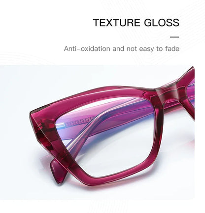Fashion Personalized Glasses Anti-blue Light Cat Eye Reading Glasses Can Be Customized Prescription Ladies Eyeglasses 2167