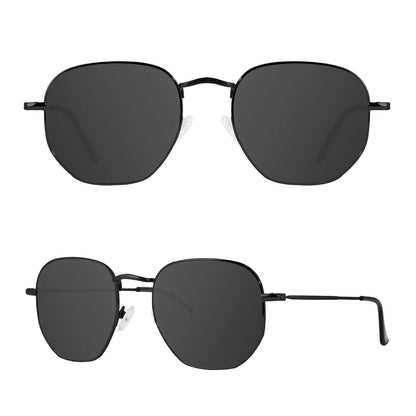 Polarized Sunglasses for Big Wide Heads Men And Women XL Size Metal Glasses Driving Sunglasses 8201