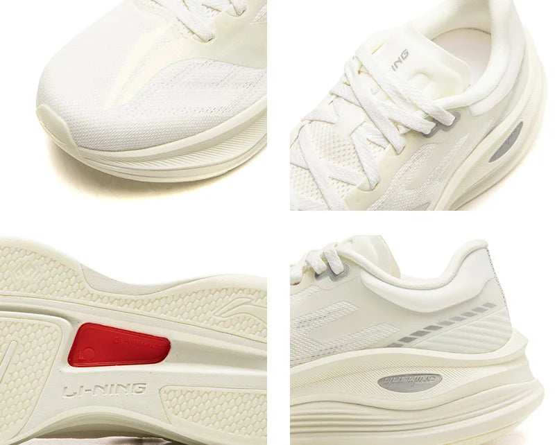 Women's YUEYING 5 PRO Optimized Cushion Running Shoes with Wide Toe Box SUPER BOOM LiNing Reflective Sneakers ARHW002