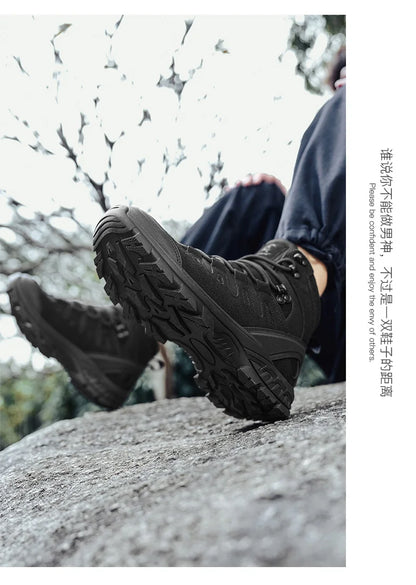New Men Tactical Boots Waterproof Work Military Safety Hiking Casual Ankle Outdoor Forest fire fighting Desert Climbing Hunting